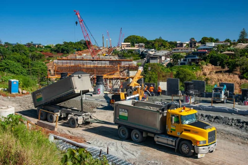 Construction of the Sexton Hill bypass, Tweed Heads.