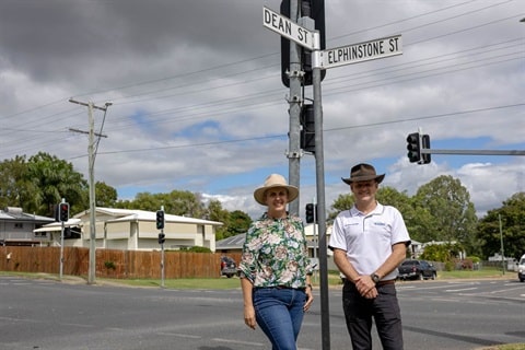 Councilor Marika Taylor and Councilor Grant Mathers. Image: Rockhampton Regional Council.